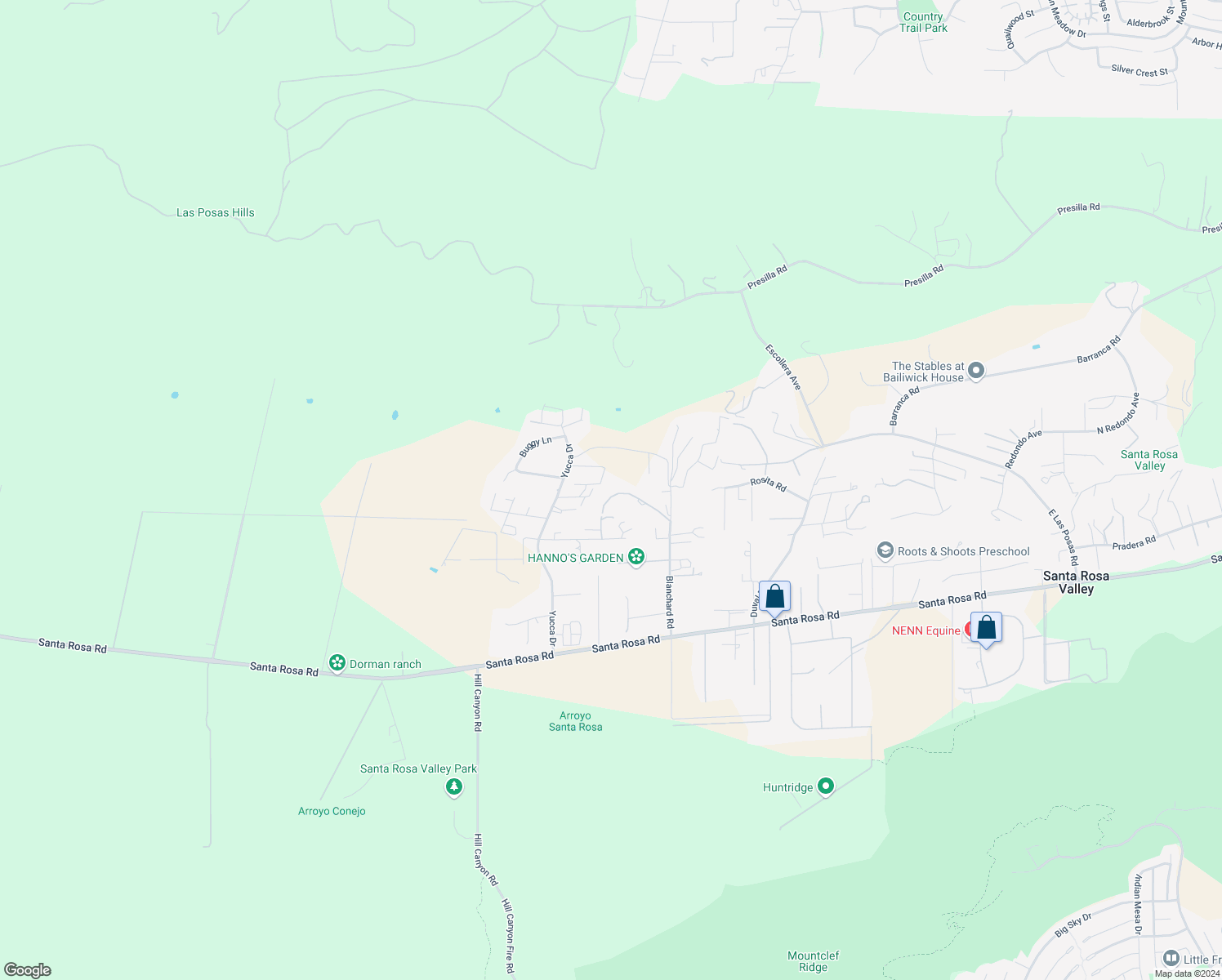 map of restaurants, bars, coffee shops, grocery stores, and more near 10489 Summer View Circle in Camarillo