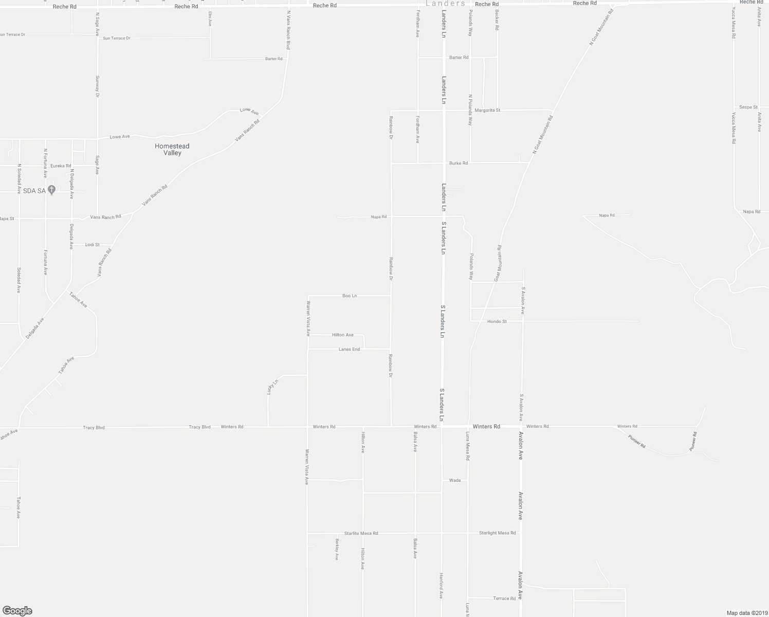 map of restaurants, bars, coffee shops, grocery stores, and more near 492 Surrey Avenue in Yucca Valley