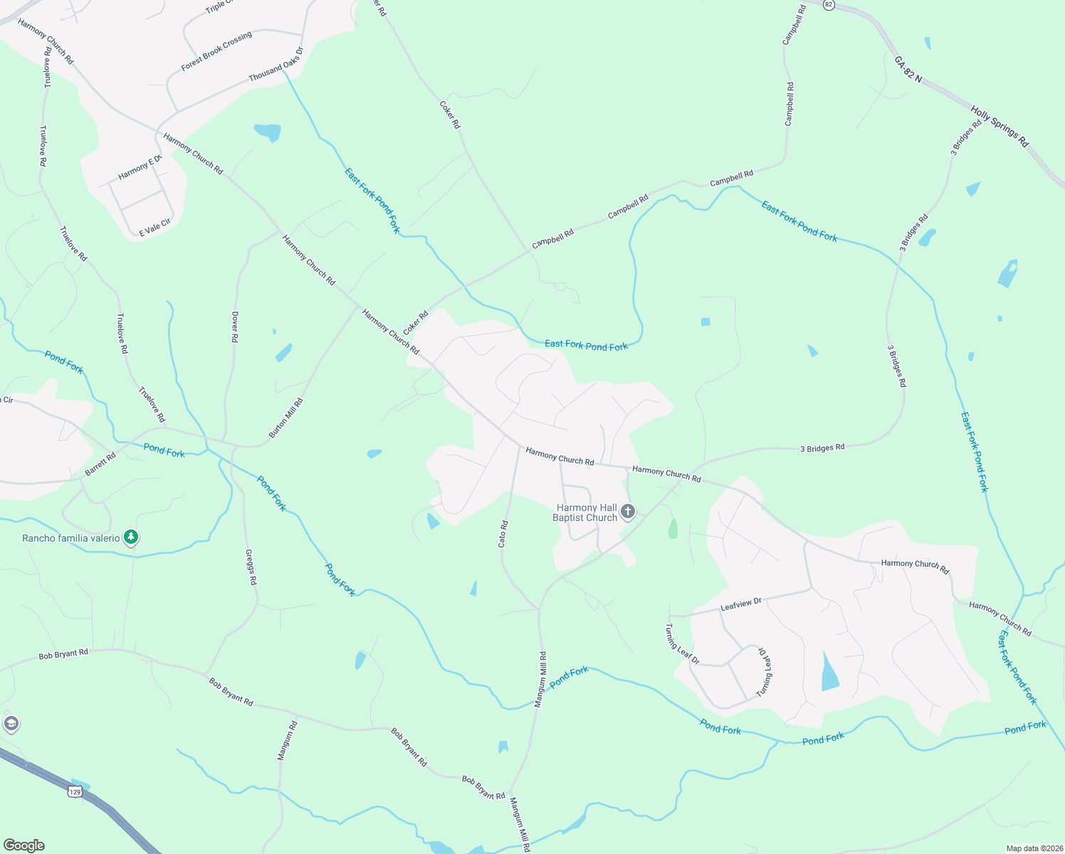 map of restaurants, bars, coffee shops, grocery stores, and more near 3810 Woodhurst Way in Gainesville