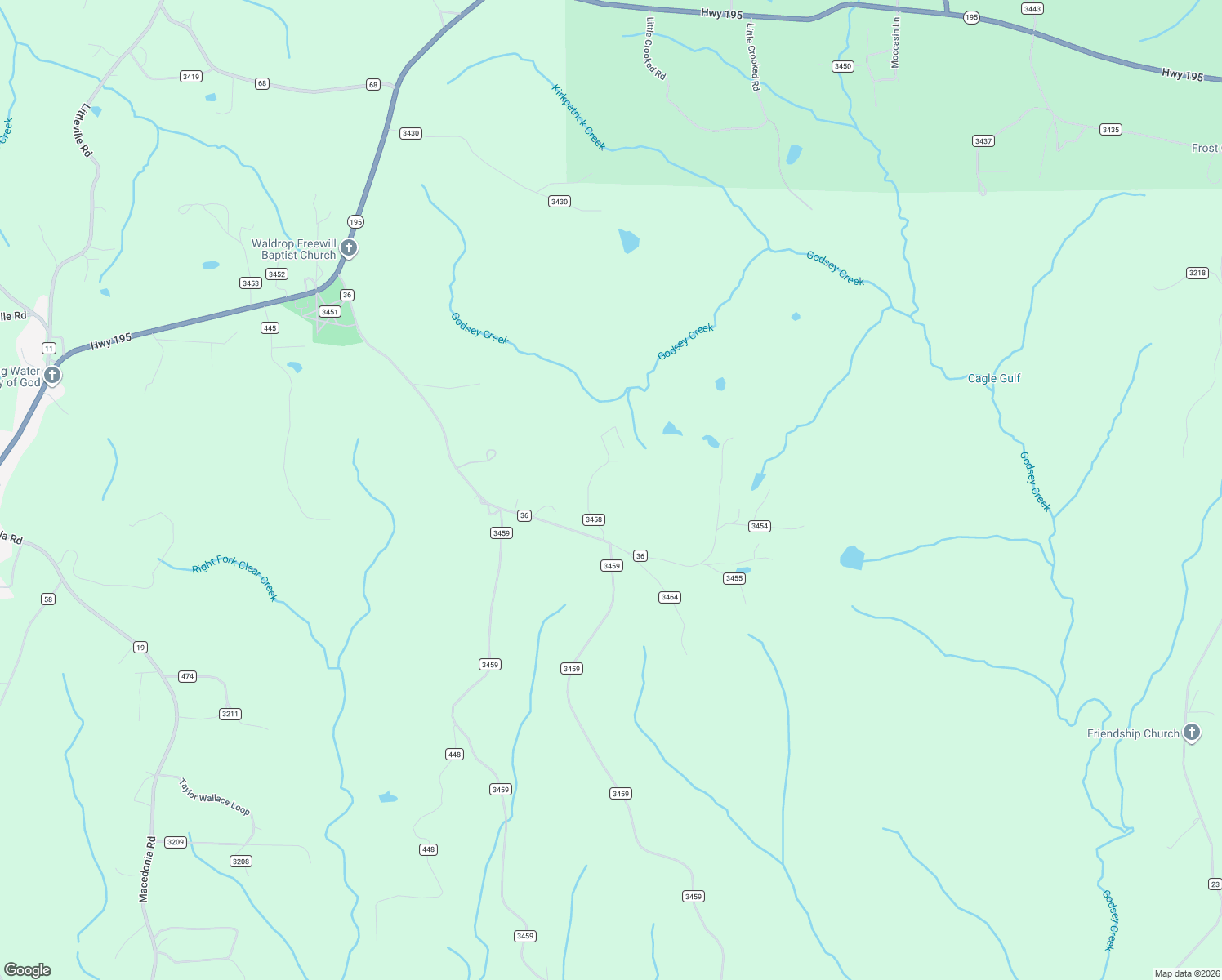 map of restaurants, bars, coffee shops, grocery stores, and more near 274 County Road 3458 in Haleyville