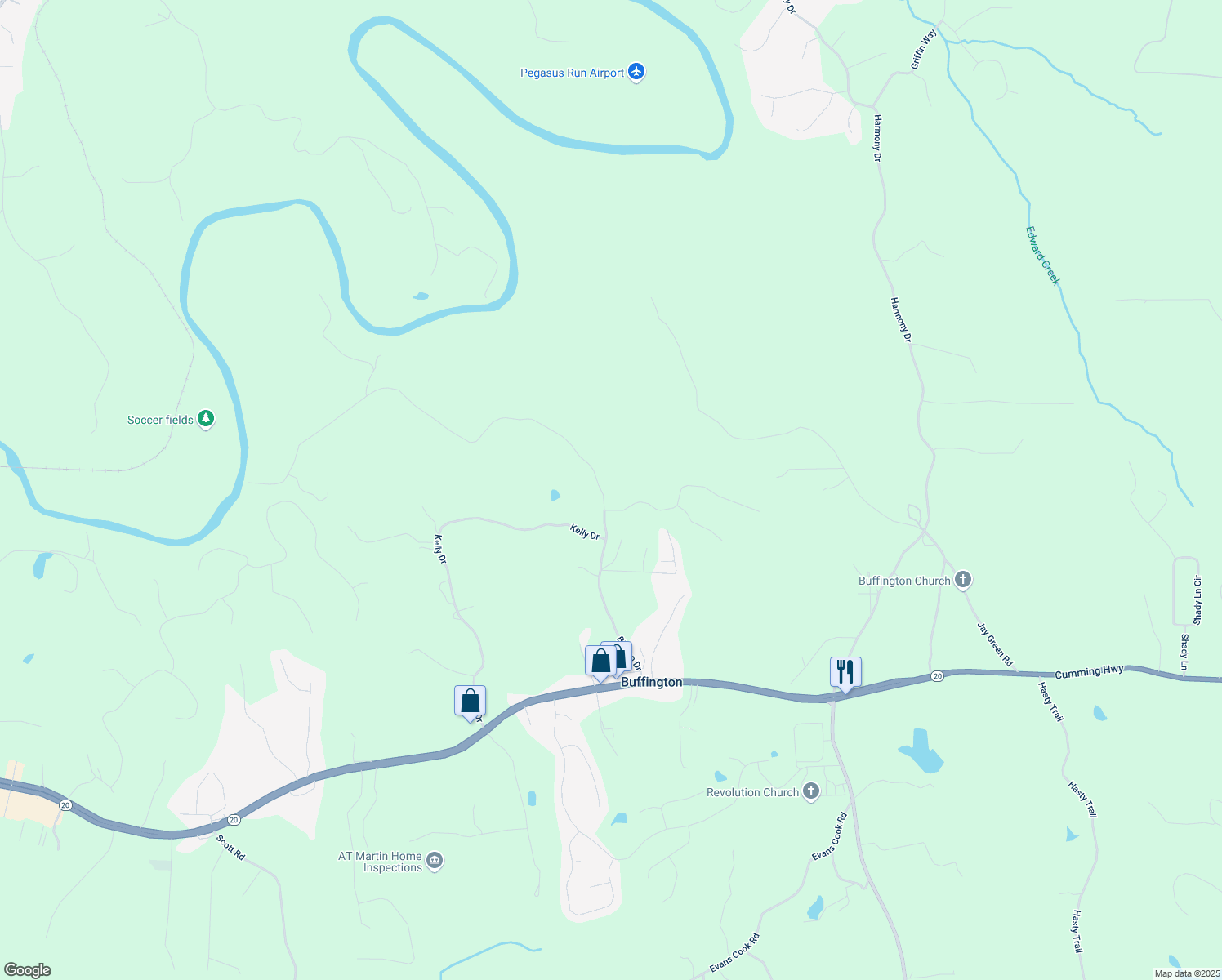 map of restaurants, bars, coffee shops, grocery stores, and more near 670 Bishop Drive in Canton