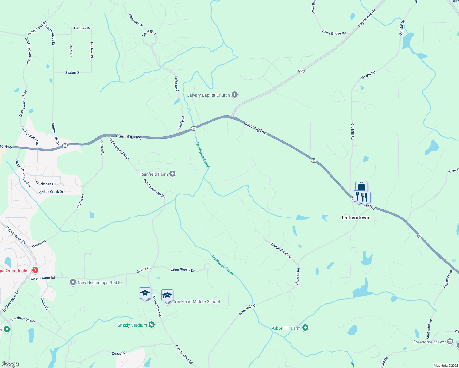 map of restaurants, bars, coffee shops, grocery stores, and more near 819 Holly Ridge in Canton