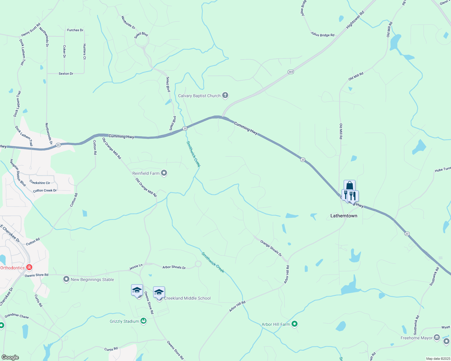 map of restaurants, bars, coffee shops, grocery stores, and more near 815 Holly Ridge in Canton