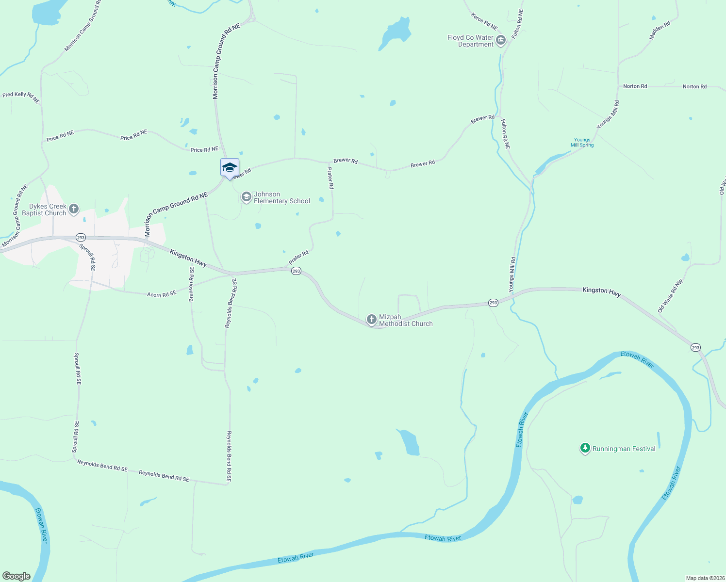 map of restaurants, bars, coffee shops, grocery stores, and more near 4065 Kingston Highway in Kingston