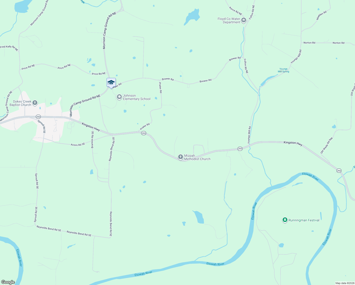 map of restaurants, bars, coffee shops, grocery stores, and more near 4065 Kingston Highway in Kingston