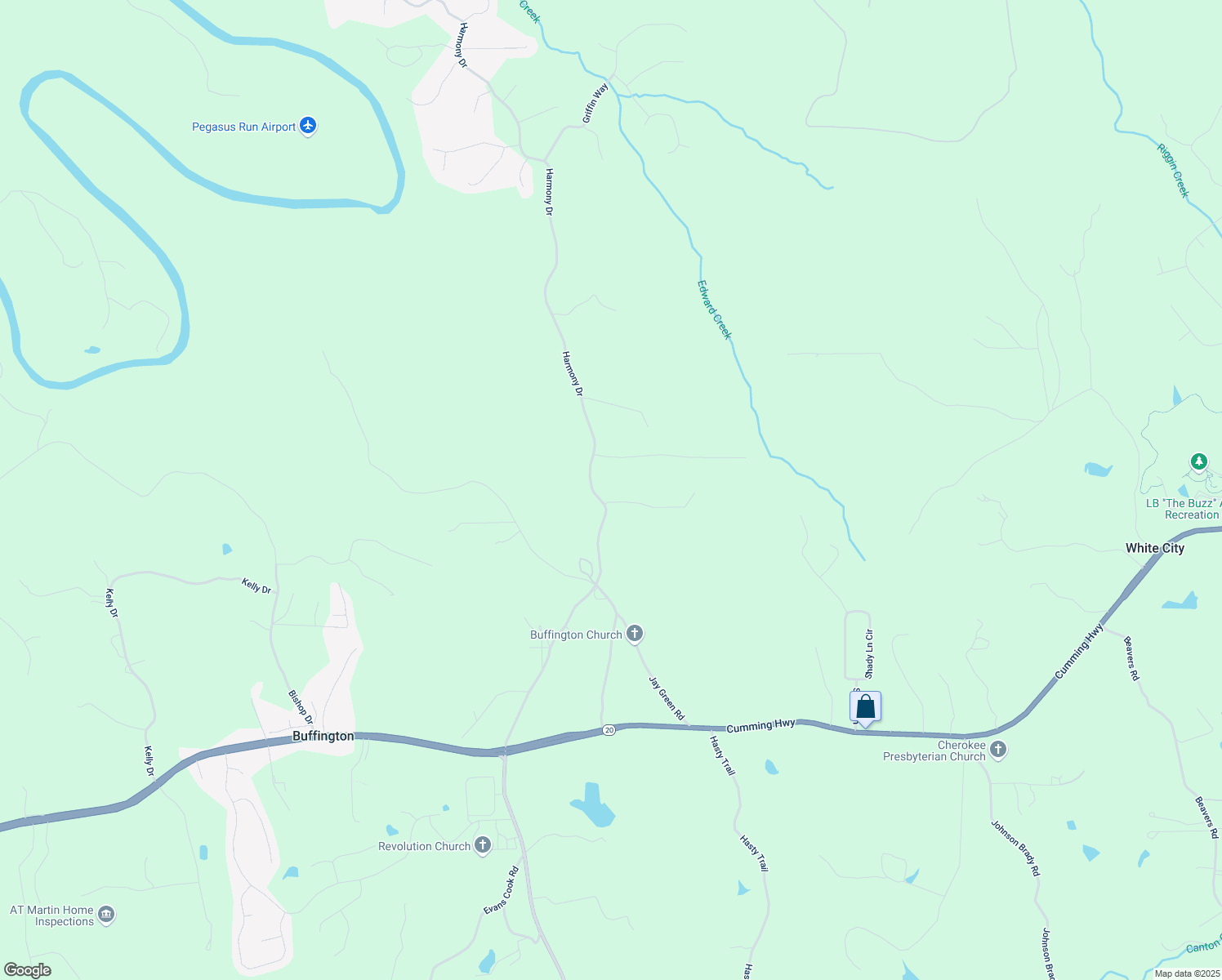 map of restaurants, bars, coffee shops, grocery stores, and more near 831 White Stag Lane in Canton