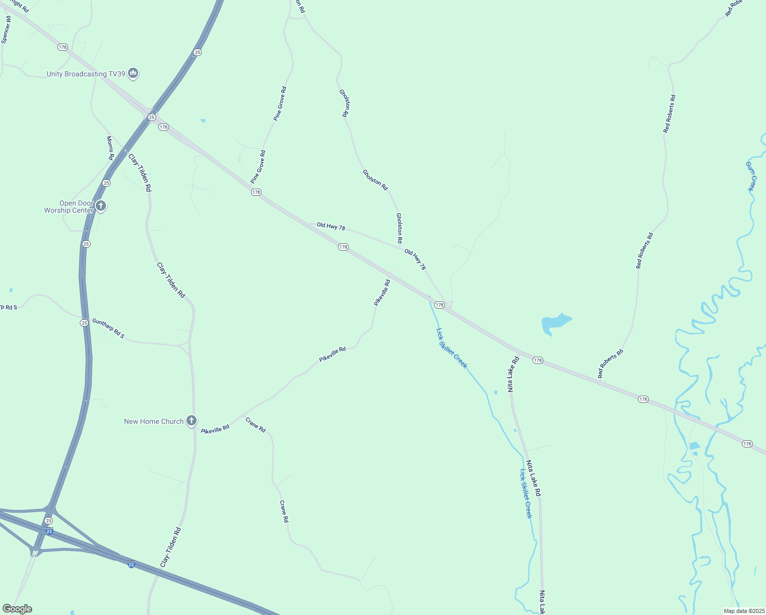map of restaurants, bars, coffee shops, grocery stores, and more near 1150 Pikeville Road in Fulton