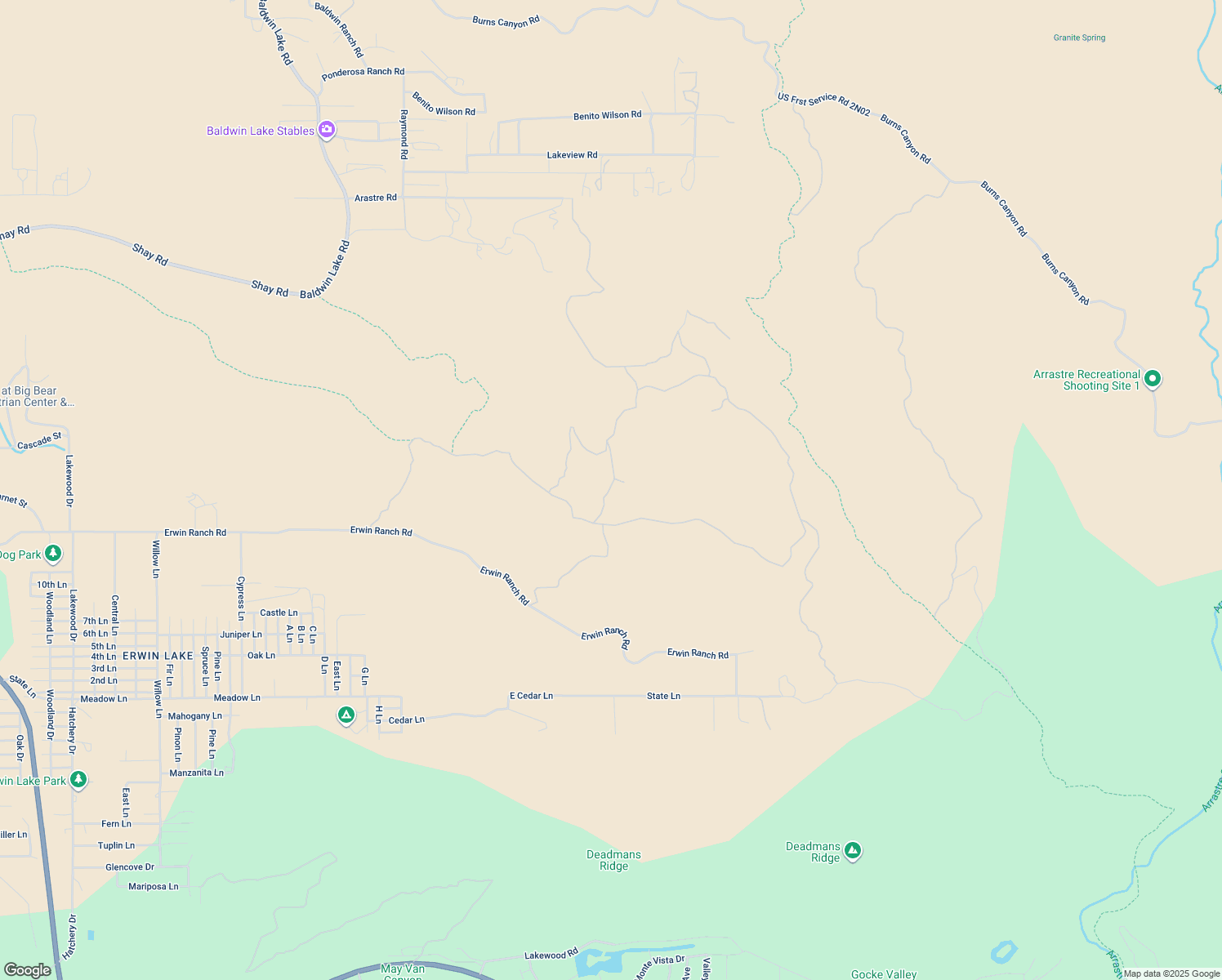 map of restaurants, bars, coffee shops, grocery stores, and more near in Big Bear