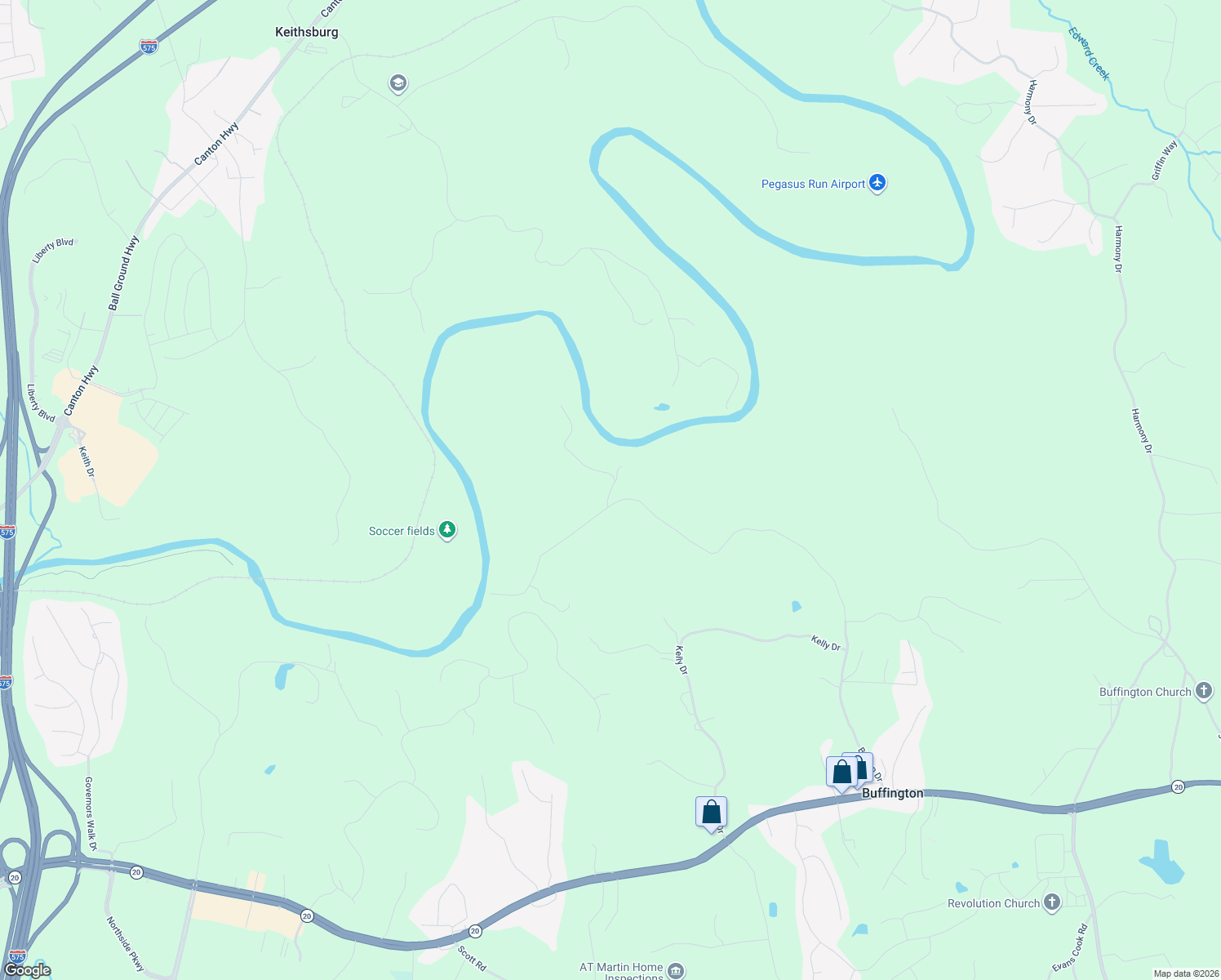 map of restaurants, bars, coffee shops, grocery stores, and more near 239 Roy Mason Lane in Canton