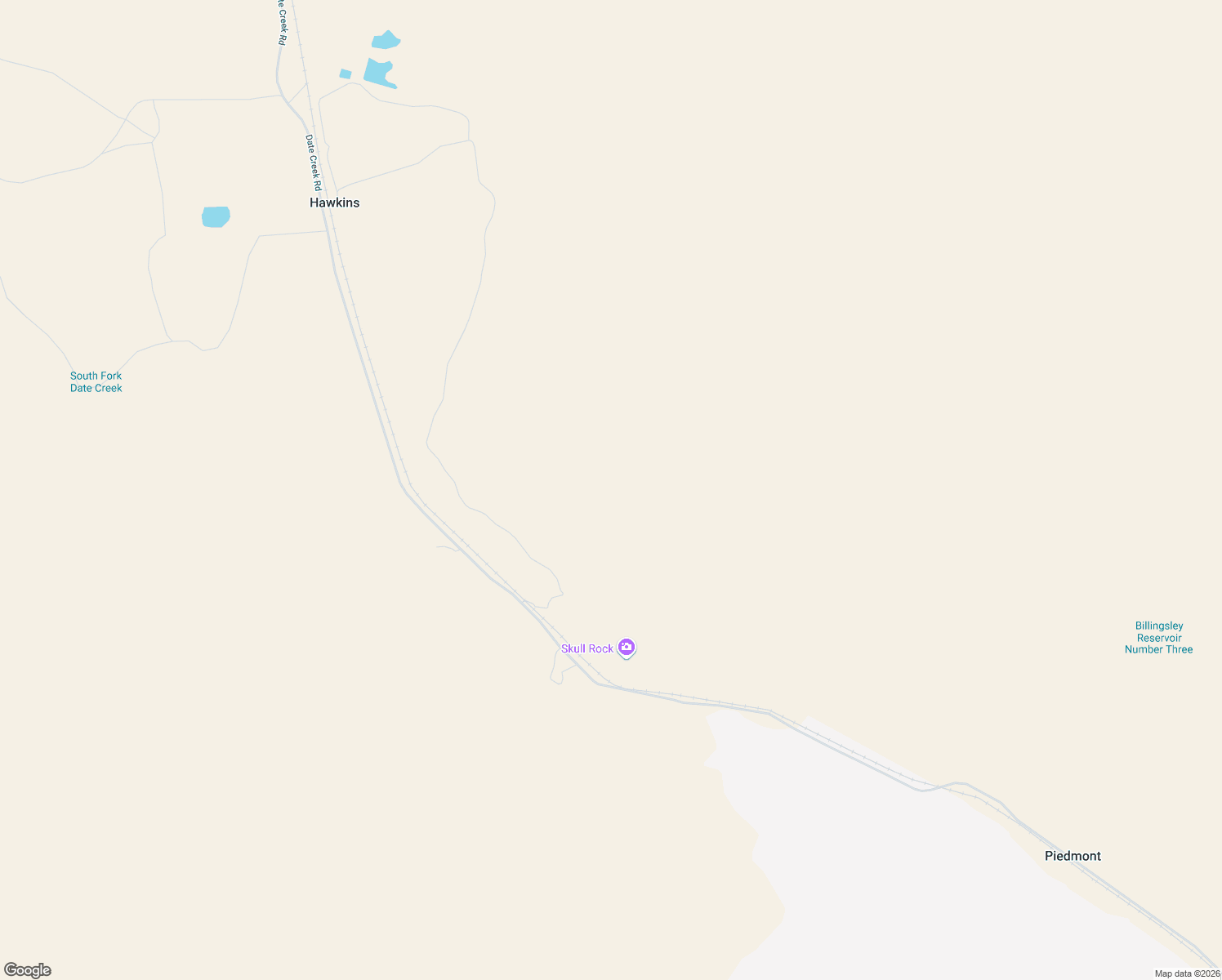 map of restaurants, bars, coffee shops, grocery stores, and more near Date Creek Road in Congress