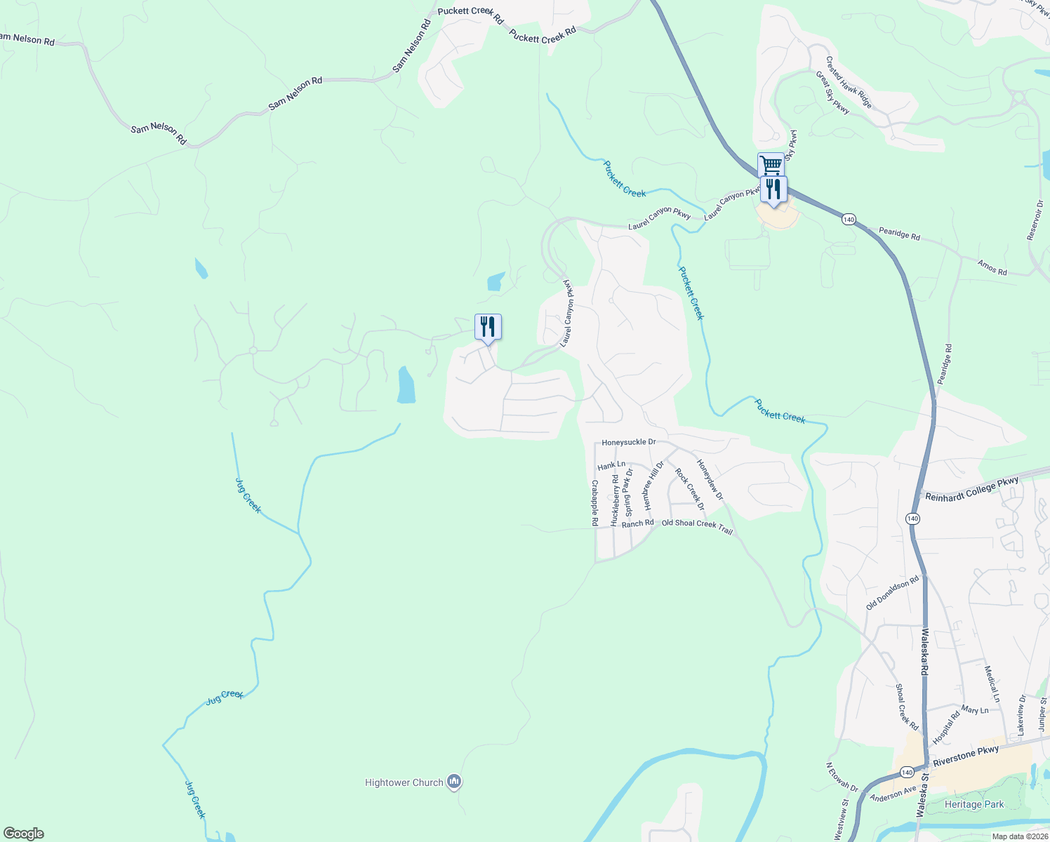 map of restaurants, bars, coffee shops, grocery stores, and more near 514 Bonneset Ct in Canton