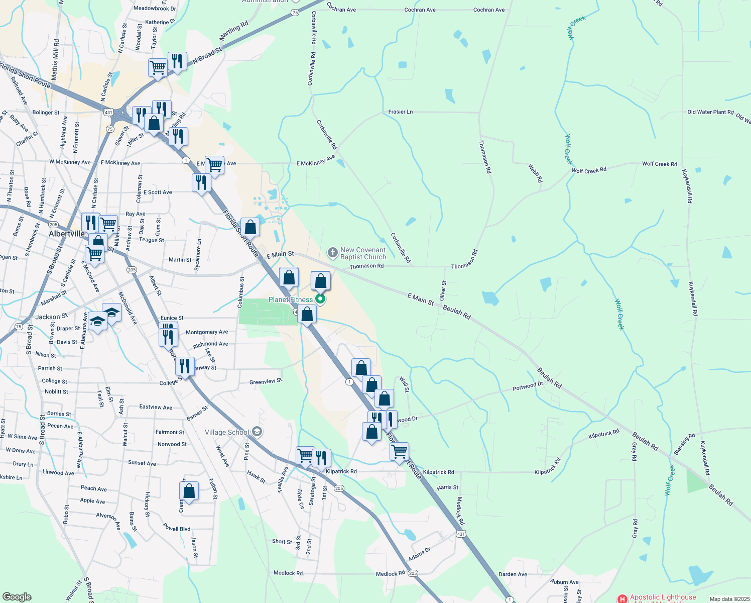 1021 East Main Street, Albertville AL Walk Score