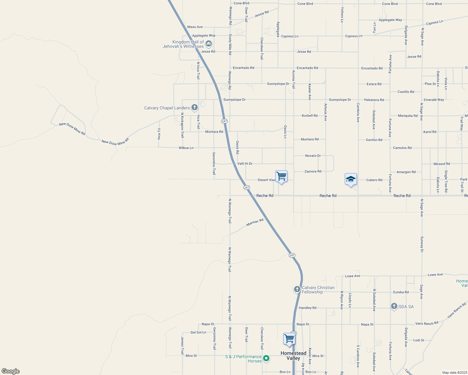 988 Old Woman Springs Road, Yucca Valley CA Walk Score