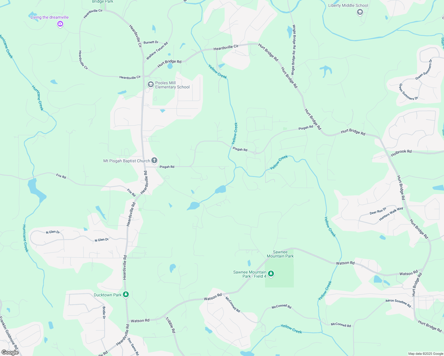 map of restaurants, bars, coffee shops, grocery stores, and more near 5250 Aubrey Lane in Cumming