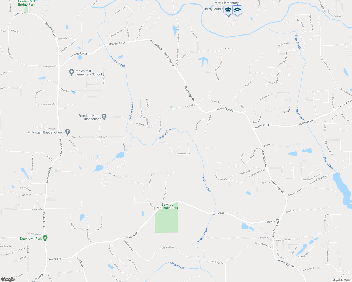 map of restaurants, bars, coffee shops, grocery stores, and more near 4855 Haley Ridge Court in Cumming