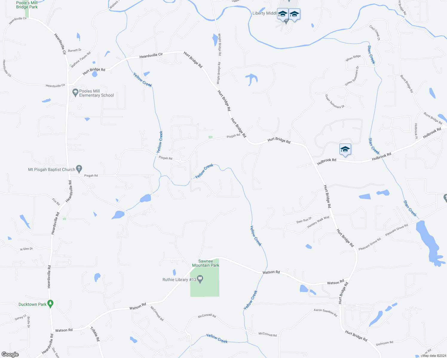 map of restaurants, bars, coffee shops, grocery stores, and more near 4860 Haley Ridge Court in Cumming