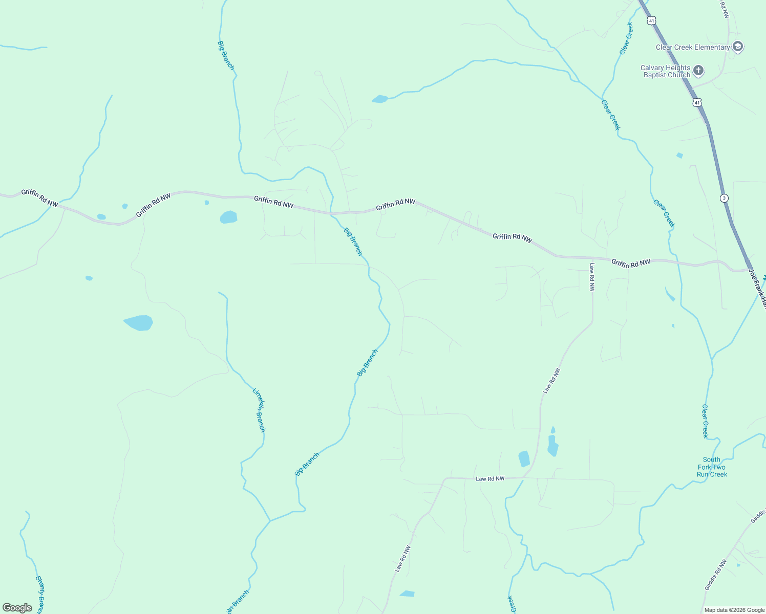 map of restaurants, bars, coffee shops, grocery stores, and more near 26 Branson Mill Drive Northwest in Cartersville