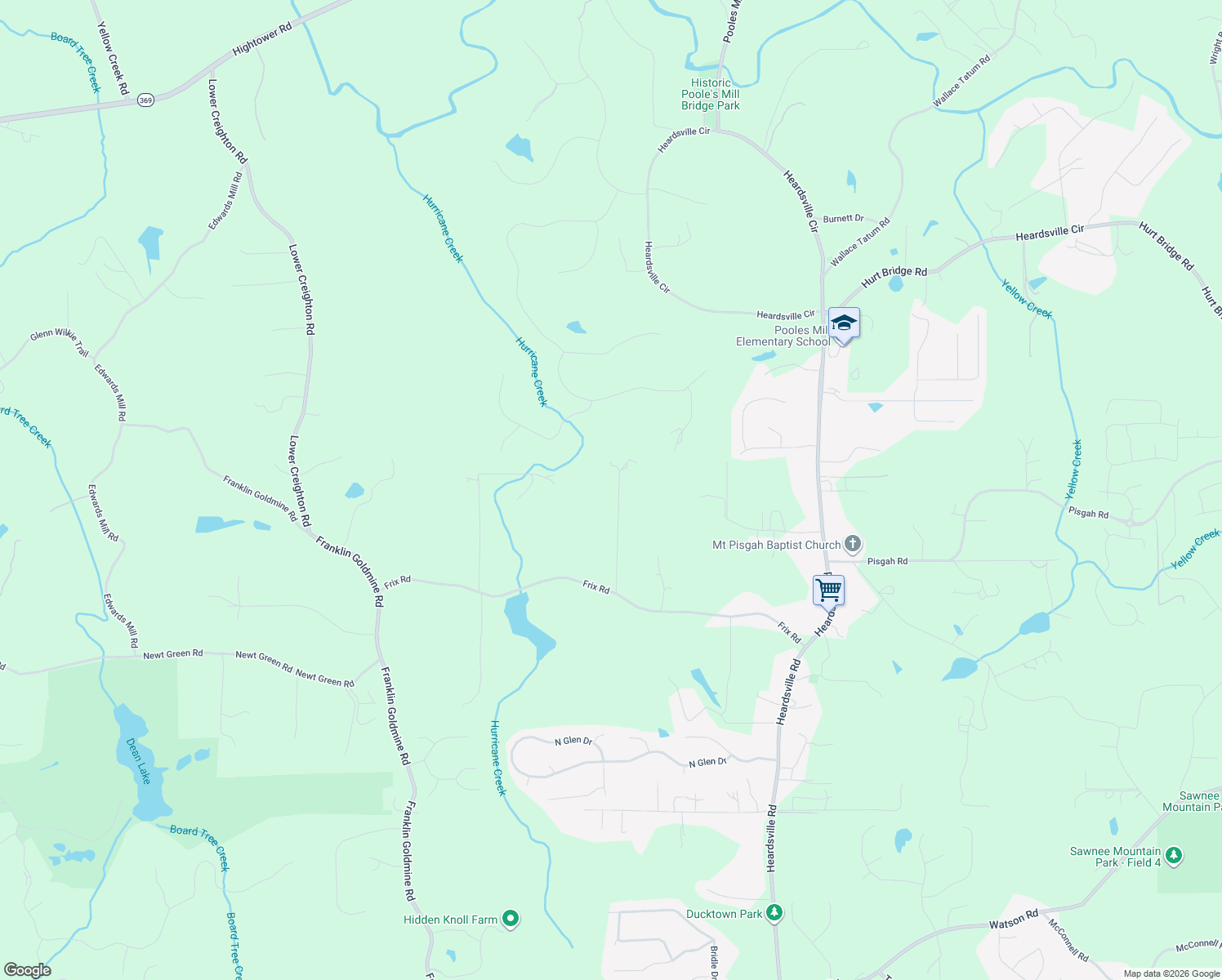 map of restaurants, bars, coffee shops, grocery stores, and more near 6911 Springcreek Lane in Cumming