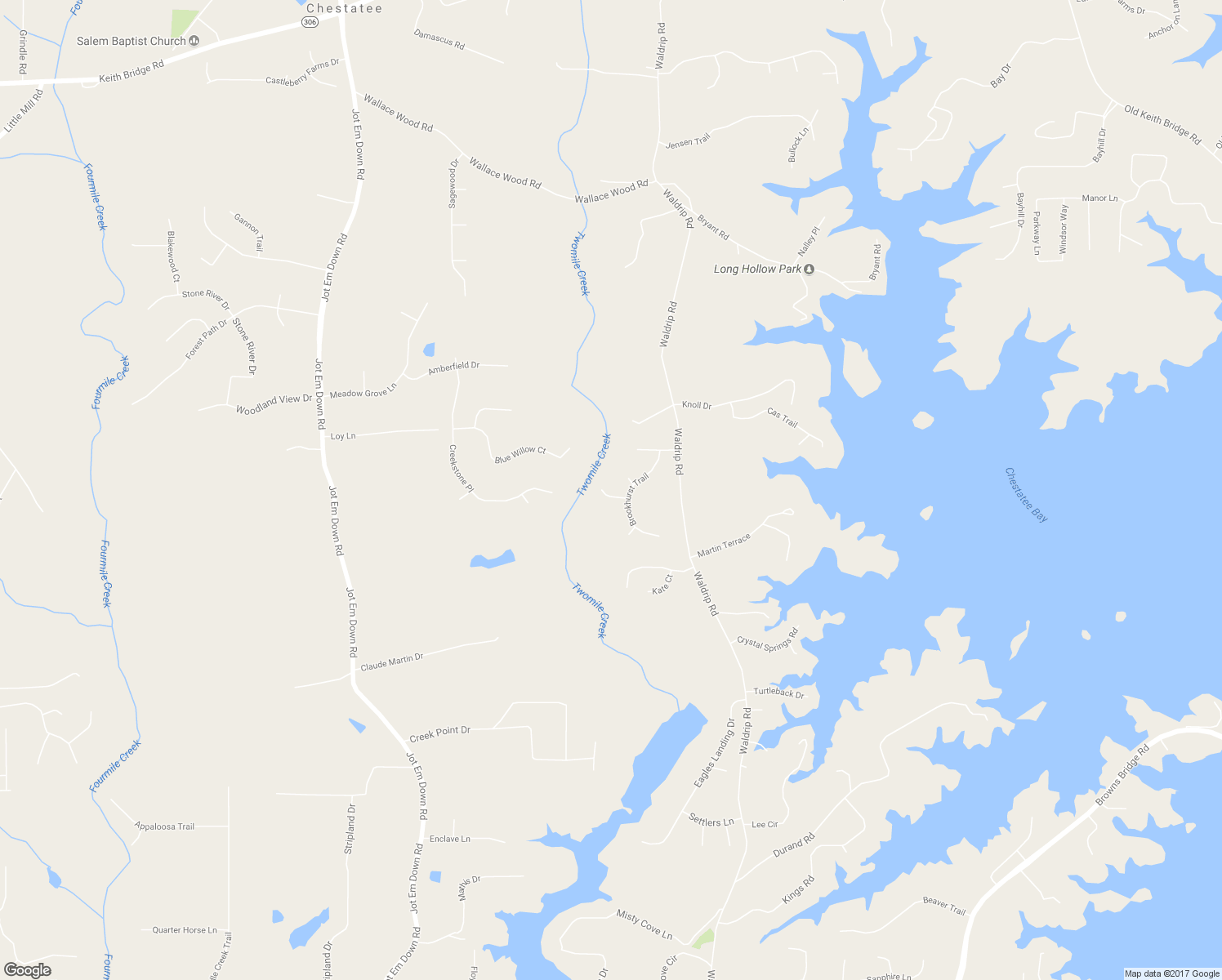 map of restaurants, bars, coffee shops, grocery stores, and more near 9040 Silver Peak Drive in Gainesville