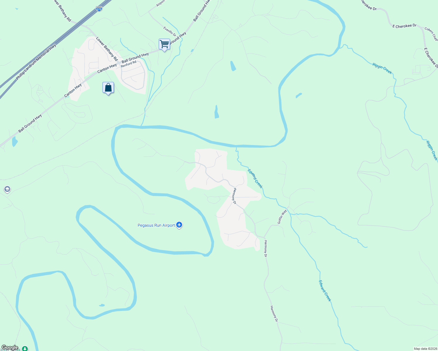 map of restaurants, bars, coffee shops, grocery stores, and more near 203 Gordon Circle in Canton