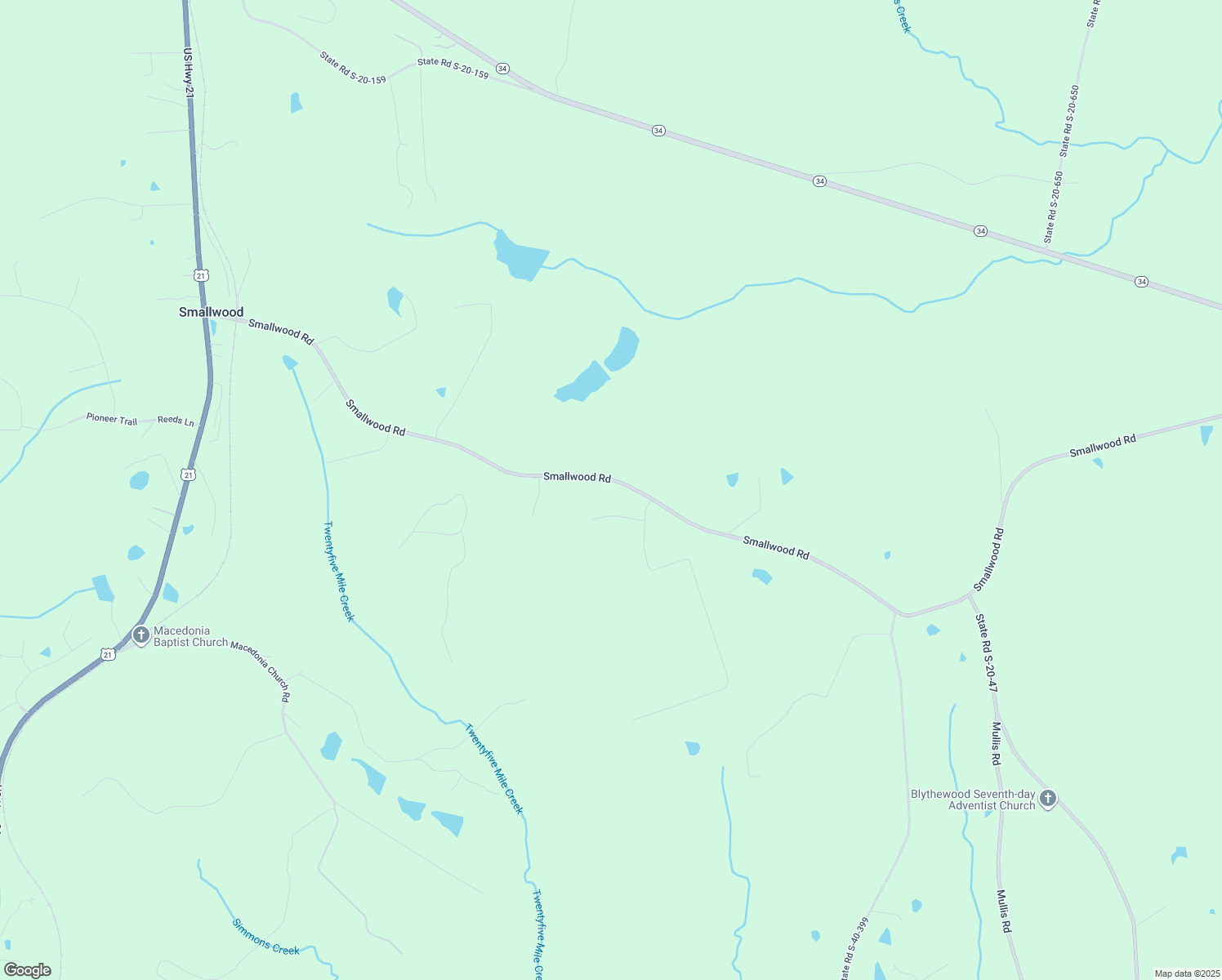 map of restaurants, bars, coffee shops, grocery stores, and more near 1404 Smallwood Road in Ridgeway