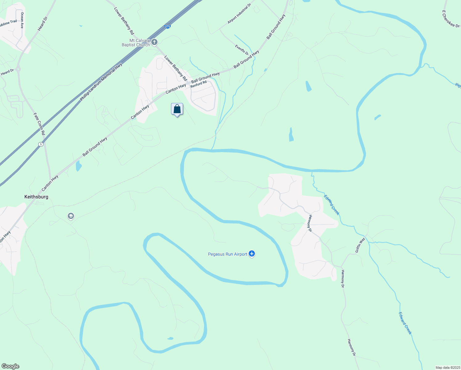 map of restaurants, bars, coffee shops, grocery stores, and more near 2116 Harmony Drive in Canton