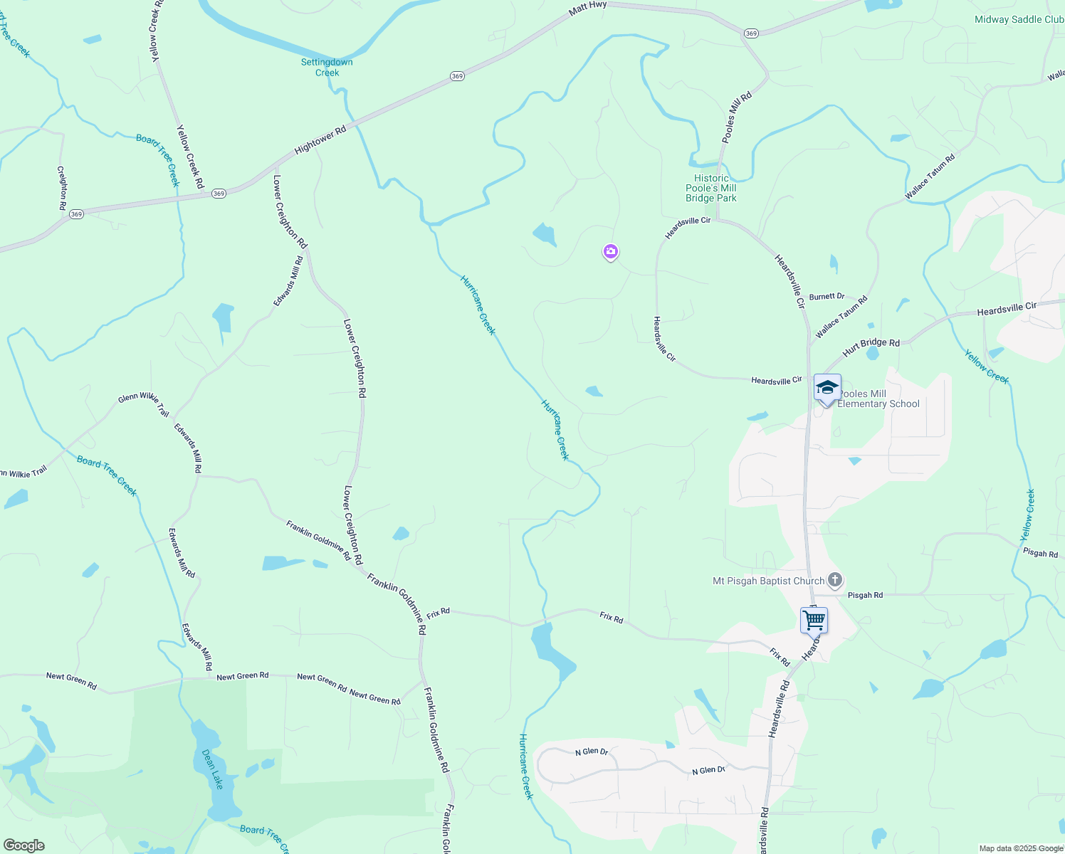 map of restaurants, bars, coffee shops, grocery stores, and more near 8555 WoodLand Brooke Trail in Cumming