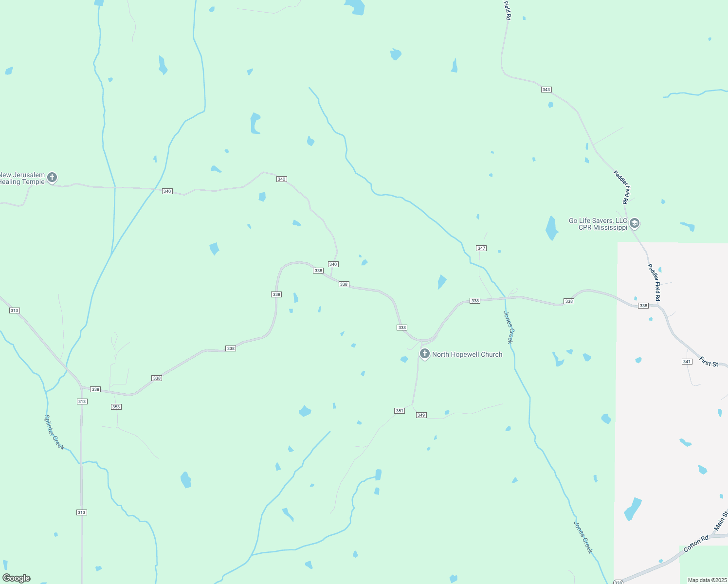 map of restaurants, bars, coffee shops, grocery stores, and more near 26 County Road 338 in Taylor