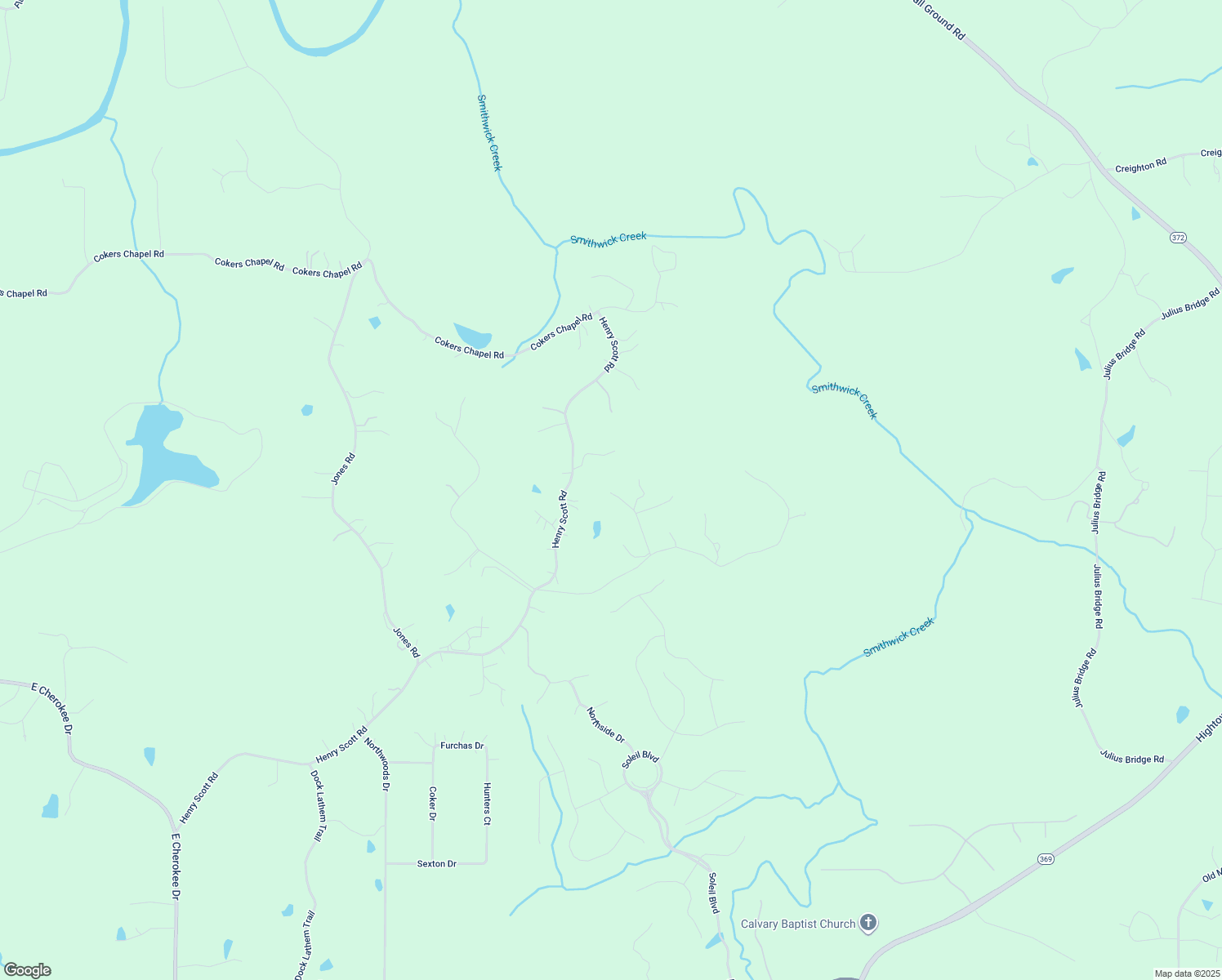 map of restaurants, bars, coffee shops, grocery stores, and more near 2210 Heath Drive in Ball Ground