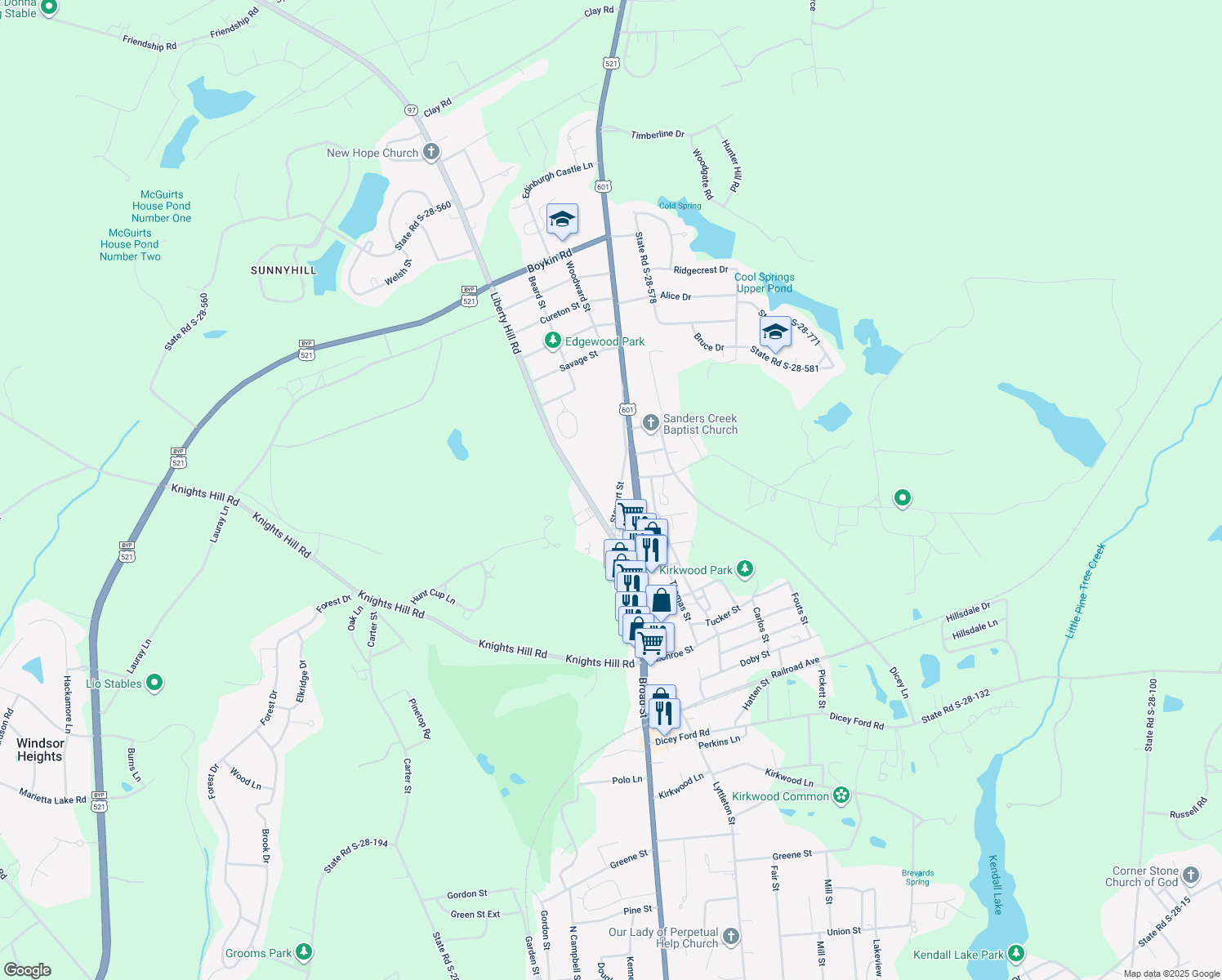 map of restaurants, bars, coffee shops, grocery stores, and more near 2637 Stewart St in Camden