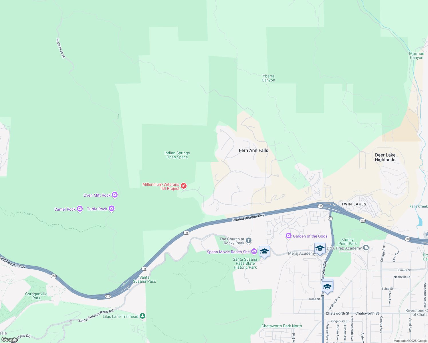 map of restaurants, bars, coffee shops, grocery stores, and more near 22637 La Quilla Drive in Los Angeles County