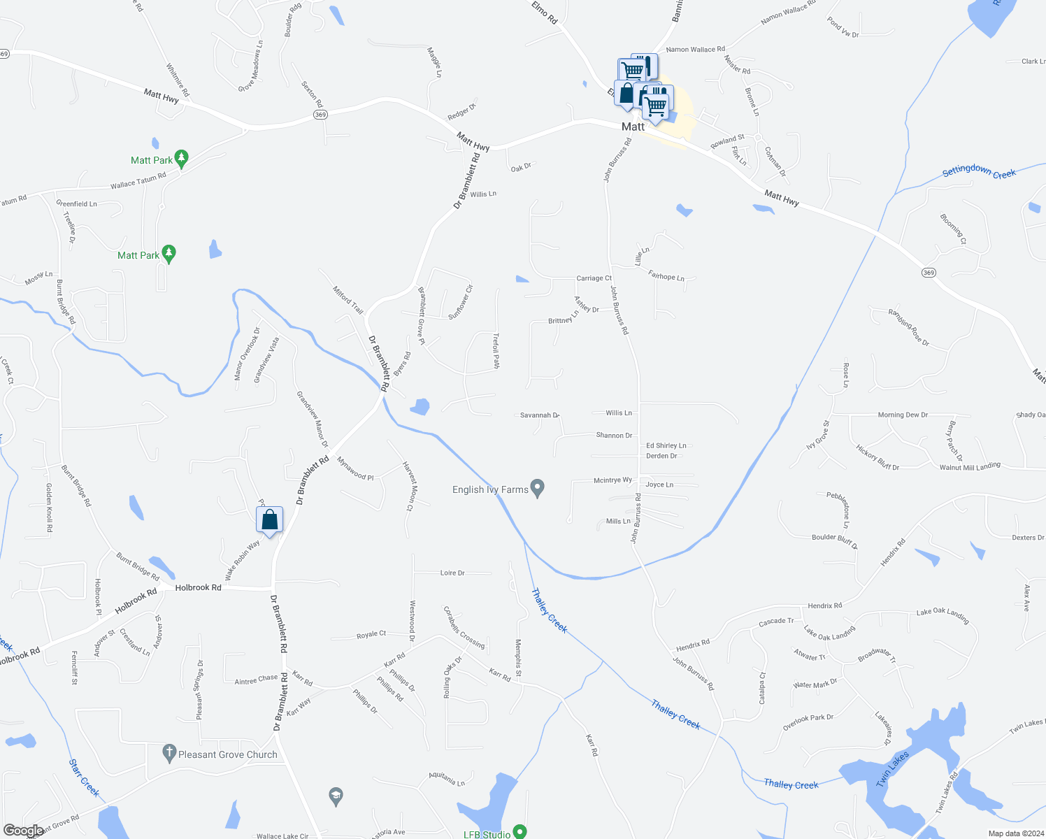 map of restaurants, bars, coffee shops, grocery stores, and more near 6035 Savannah Drive in Cumming