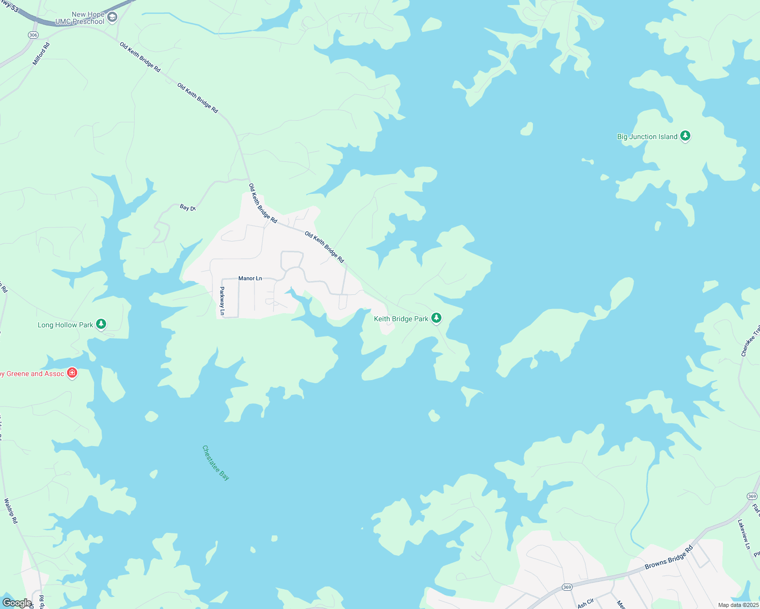 map of restaurants, bars, coffee shops, grocery stores, and more near 8835 Lakeside Way in Gainesville