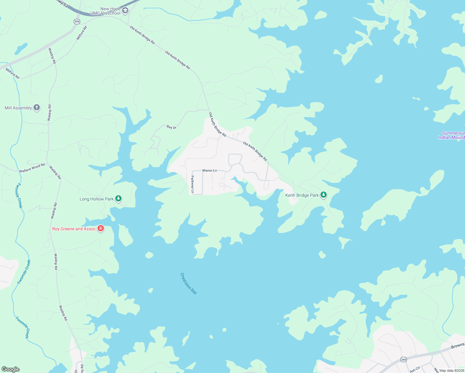 map of restaurants, bars, coffee shops, grocery stores, and more near 9615 Cove Point Drive in Gainesville