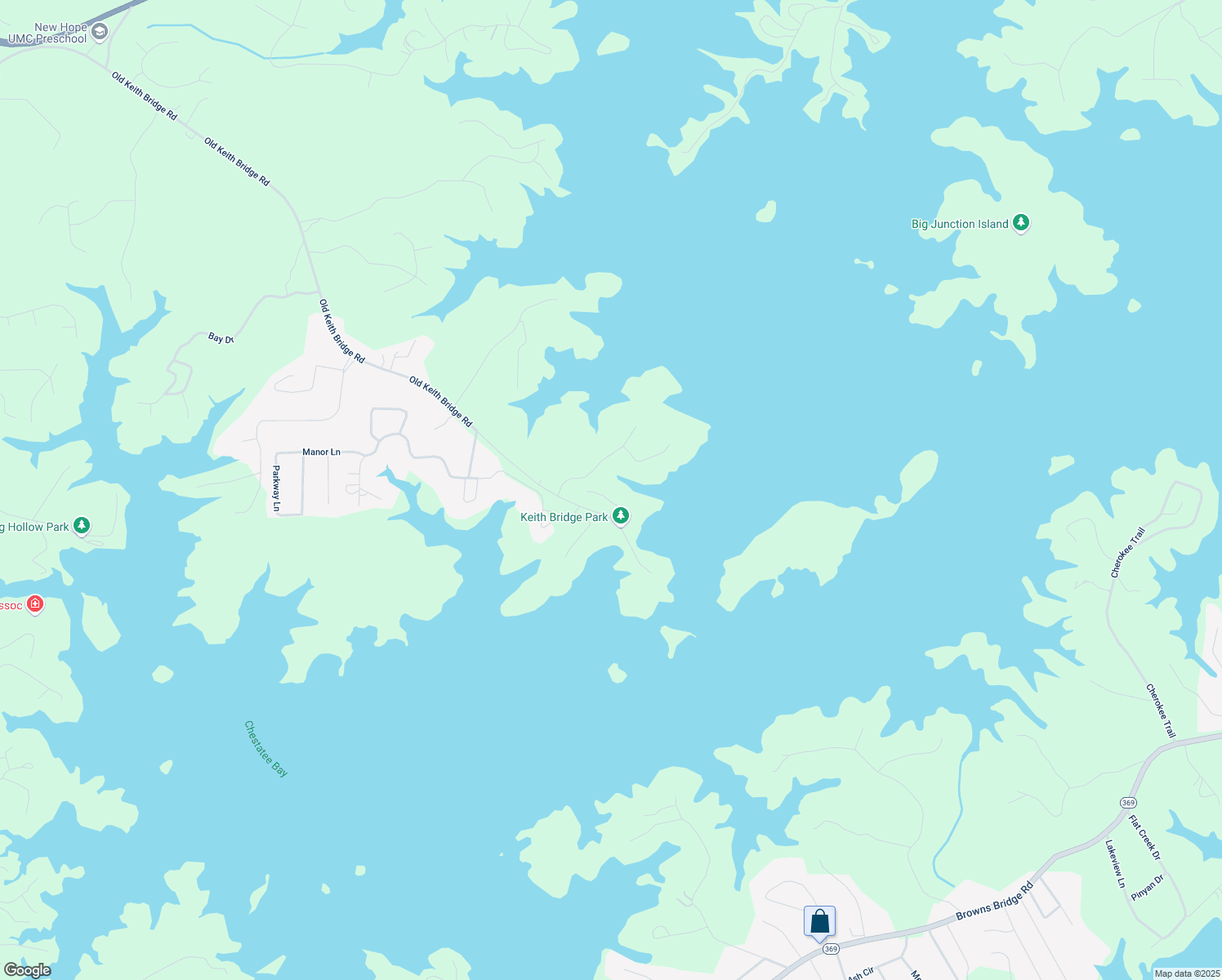 map of restaurants, bars, coffee shops, grocery stores, and more near 9360 Edgewater Drive in Gainesville