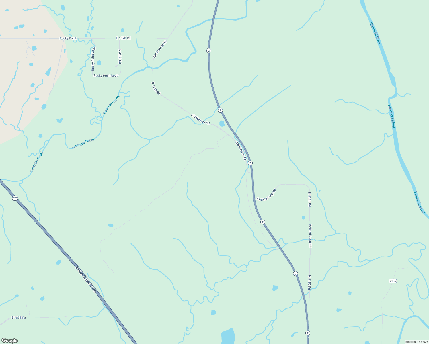 map of restaurants, bars, coffee shops, grocery stores, and more near Simmons Road in Moyers