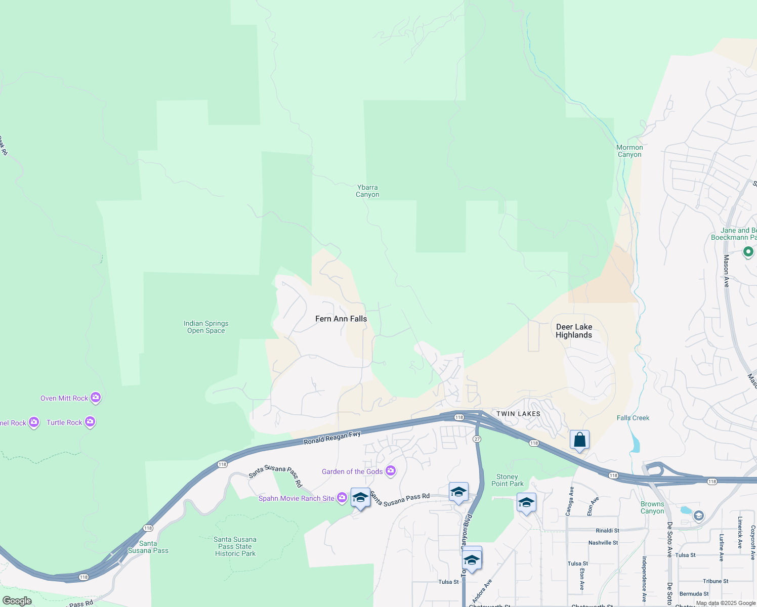 map of restaurants, bars, coffee shops, grocery stores, and more near 11885 Macoda Lane in Los Angeles County