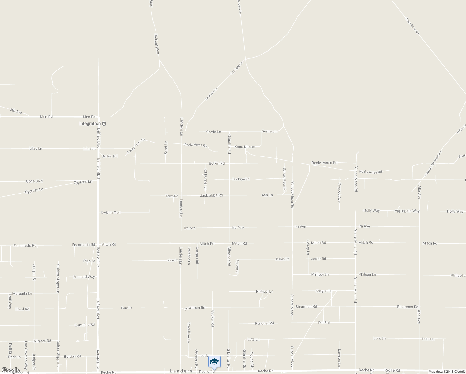 map of restaurants, bars, coffee shops, grocery stores, and more near 2023 Gibralter Road in Landers