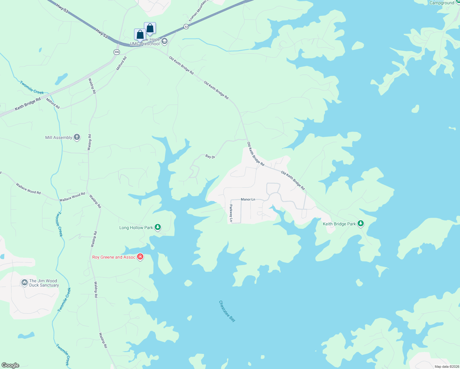 map of restaurants, bars, coffee shops, grocery stores, and more near 8790 Bayhill Drive in Gainesville