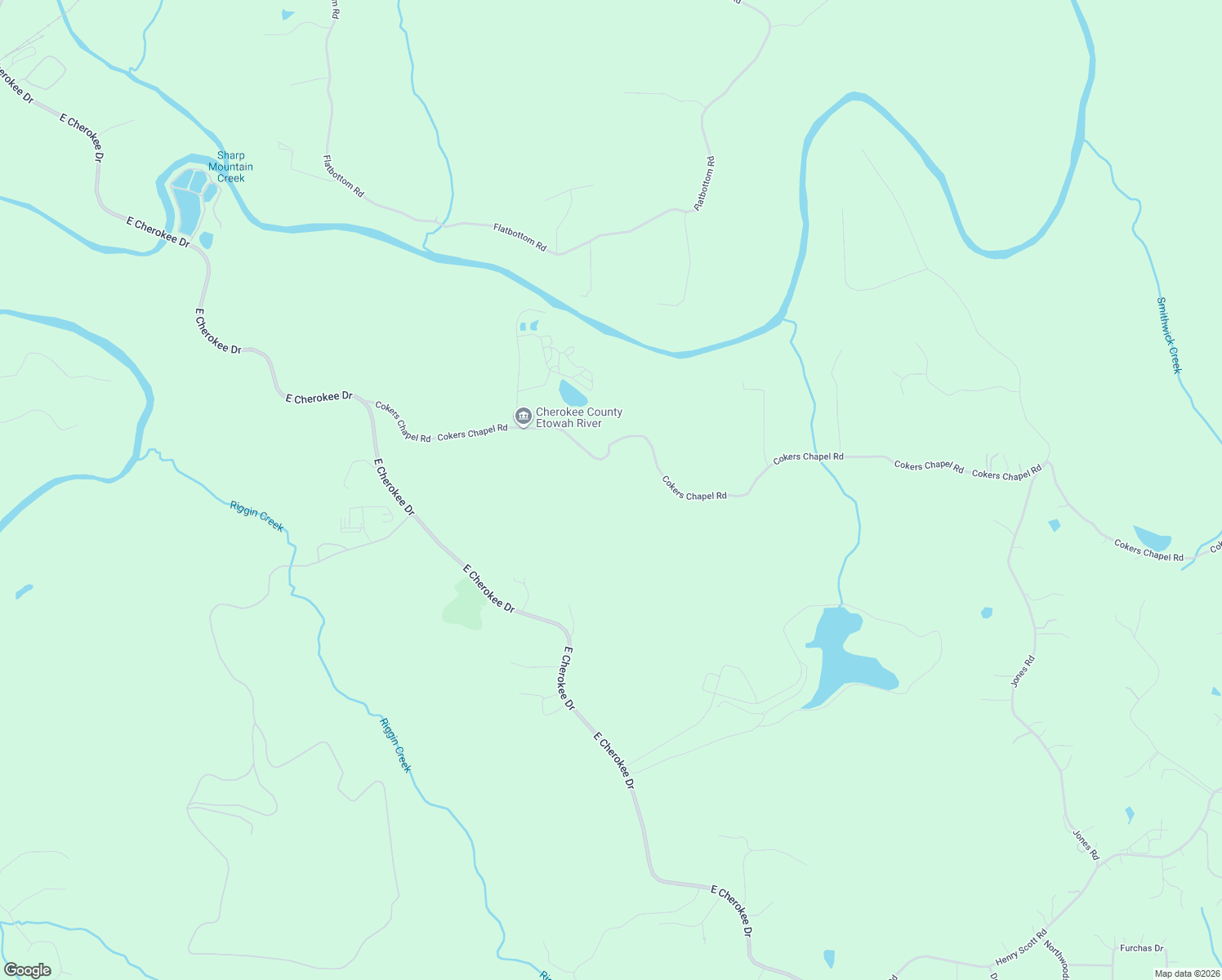 map of restaurants, bars, coffee shops, grocery stores, and more near 1148 Cokers Chapel Road in Ball Ground