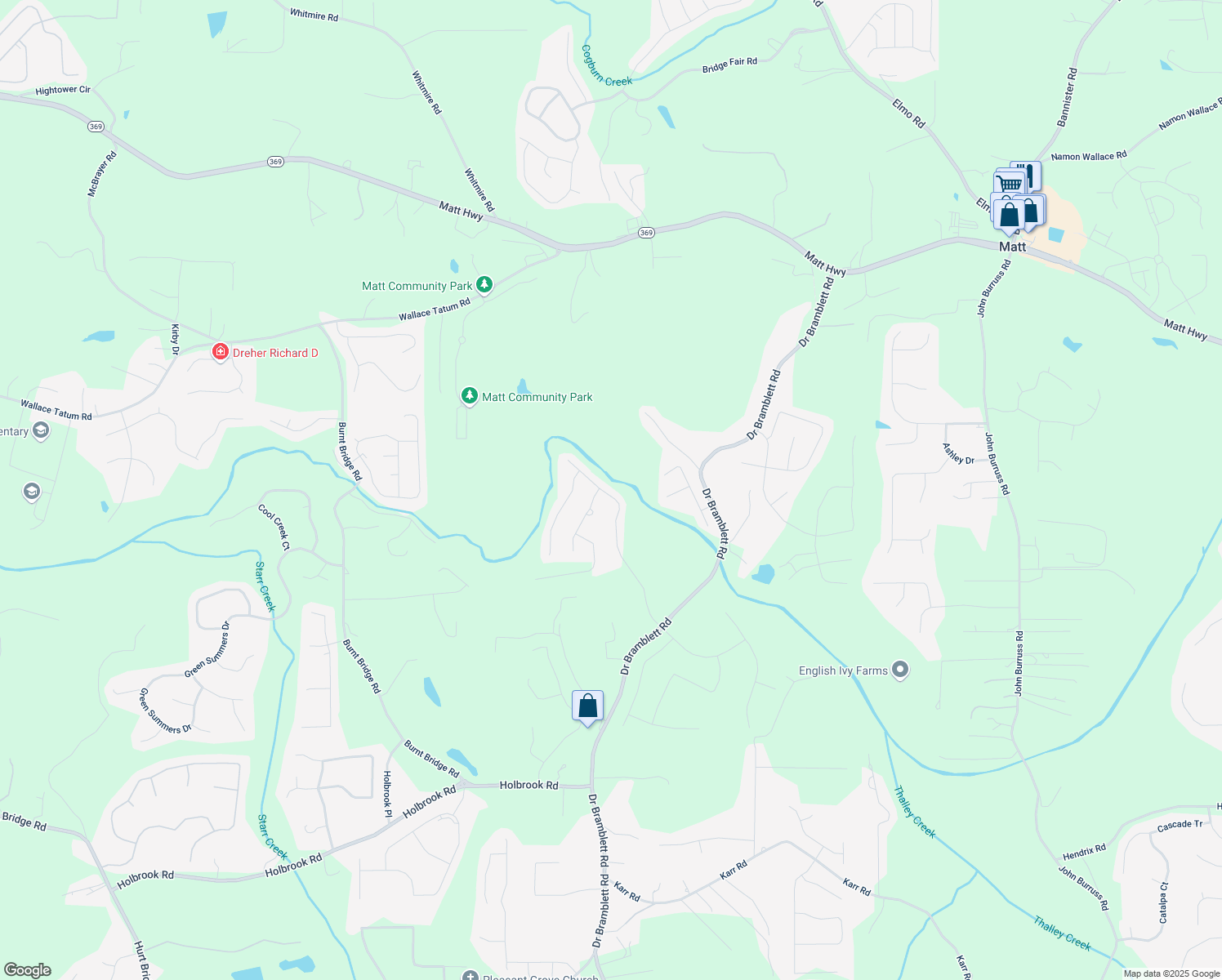 map of restaurants, bars, coffee shops, grocery stores, and more near 3950 Grandview Manor Drive in Cumming