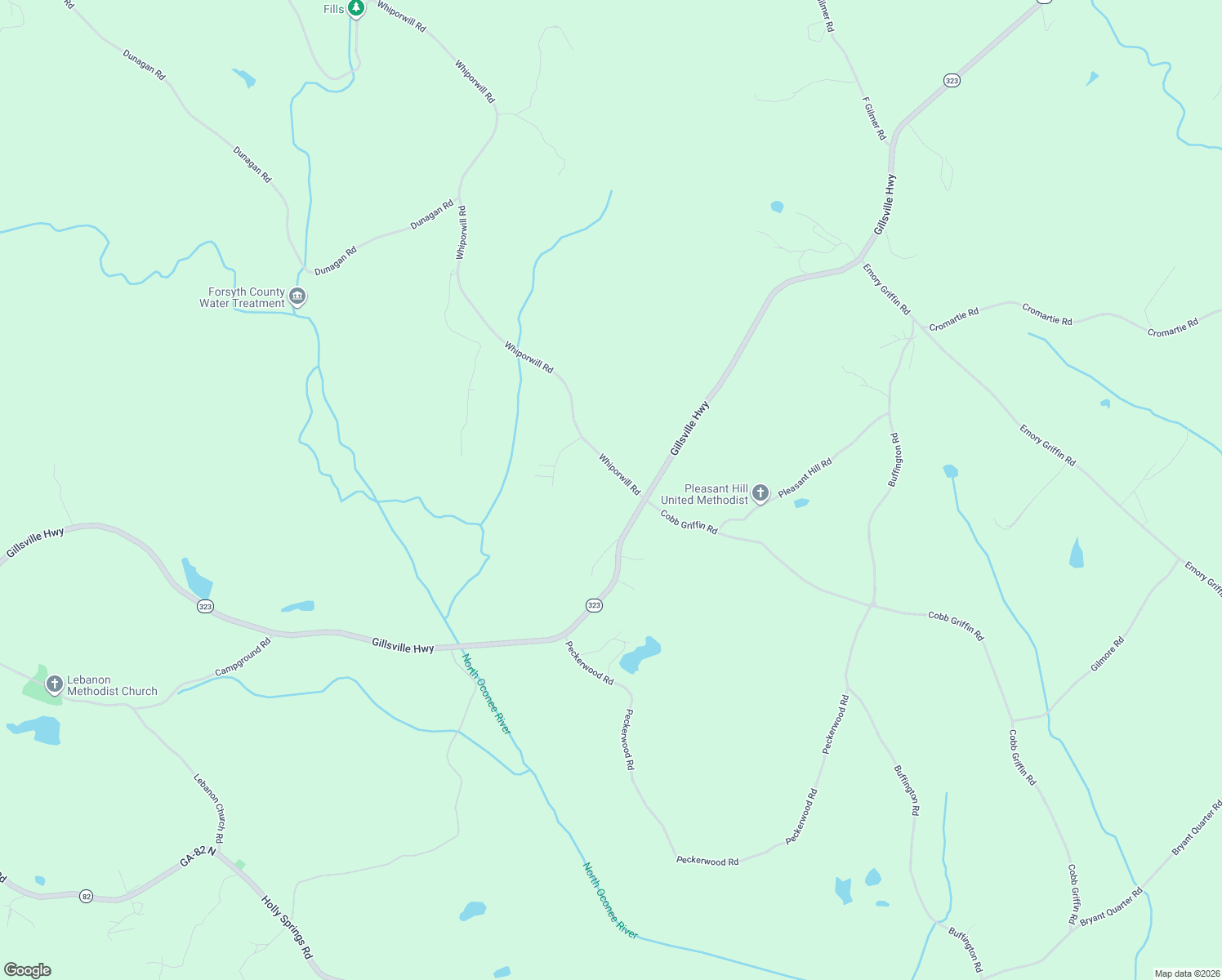 map of restaurants, bars, coffee shops, grocery stores, and more near 4674 Whiporwill Rd in Gillsville