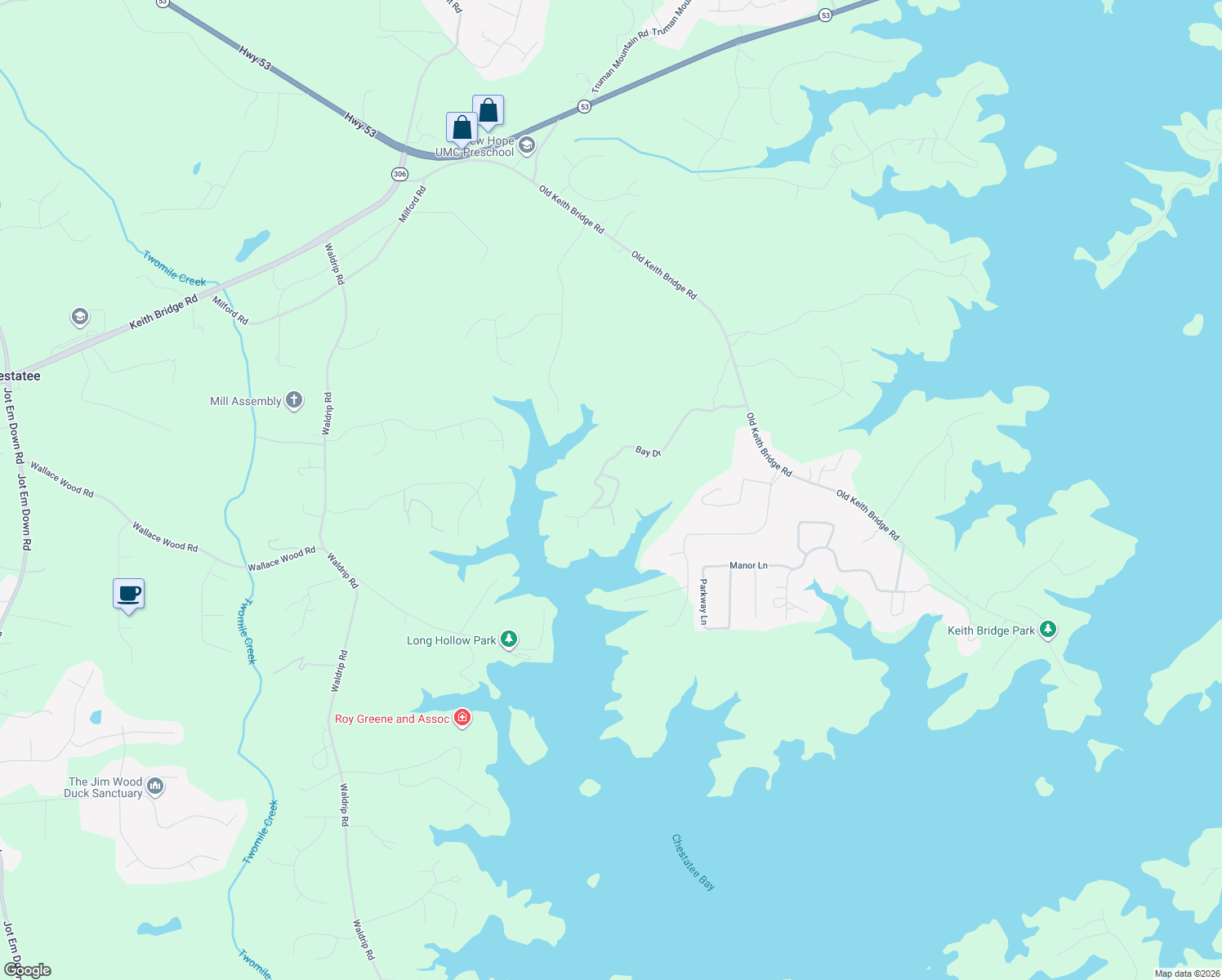 map of restaurants, bars, coffee shops, grocery stores, and more near 8850 Barron Circle in Gainesville