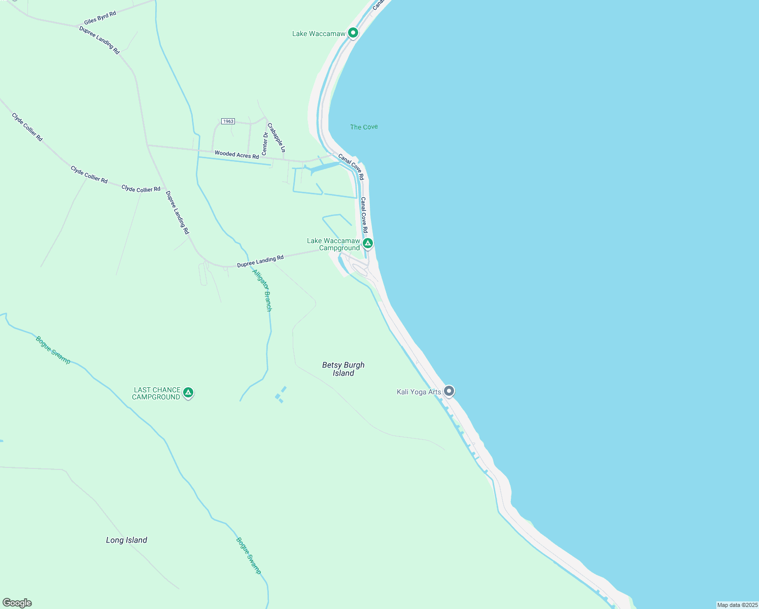 map of restaurants, bars, coffee shops, grocery stores, and more near 478 Waccamaw Shores Rd in Lake Waccamaw