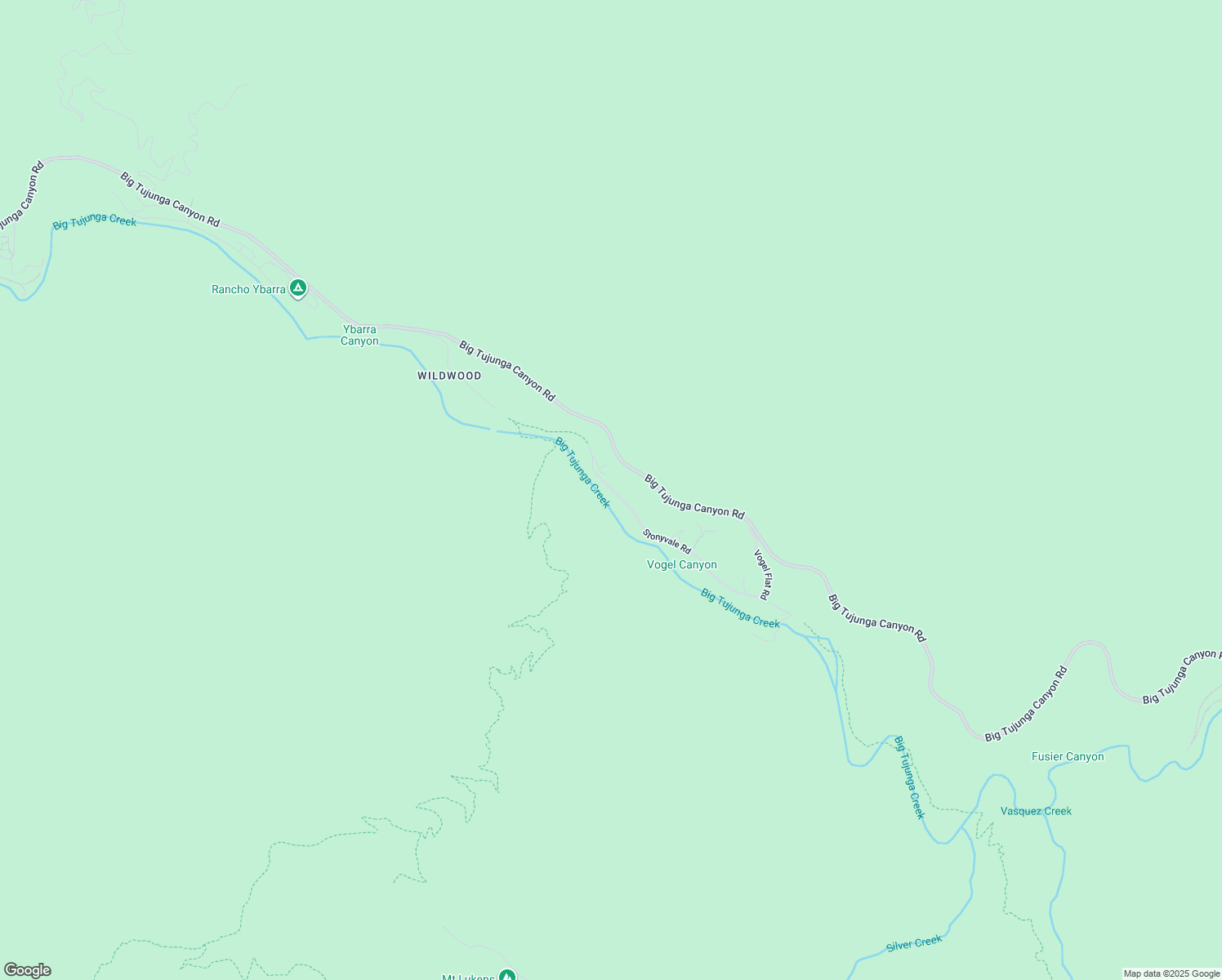 map of restaurants, bars, coffee shops, grocery stores, and more near Stonyvale Road in Los Angeles