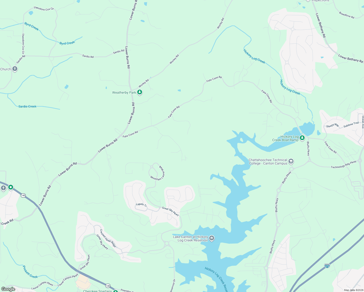 map of restaurants, bars, coffee shops, grocery stores, and more near 437 Joe Green Lane in Canton