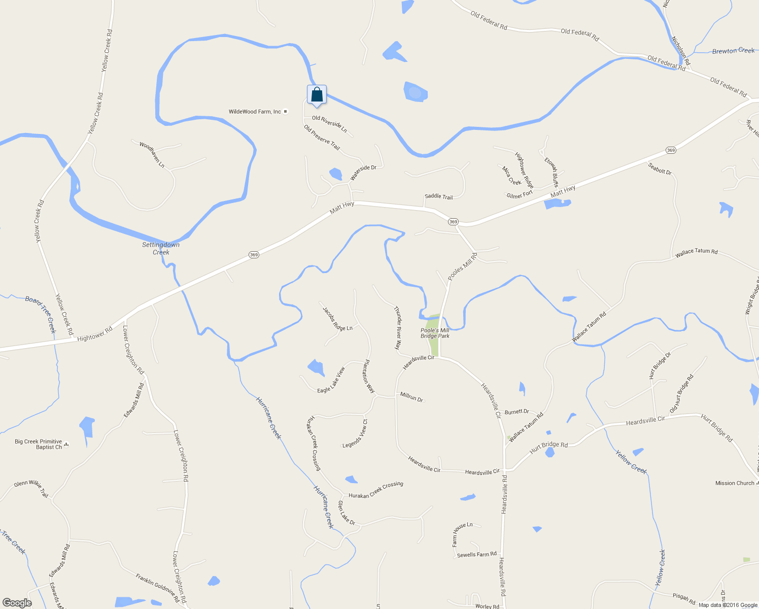 map of restaurants, bars, coffee shops, grocery stores, and more near 7985 Thunder River Way in Cumming