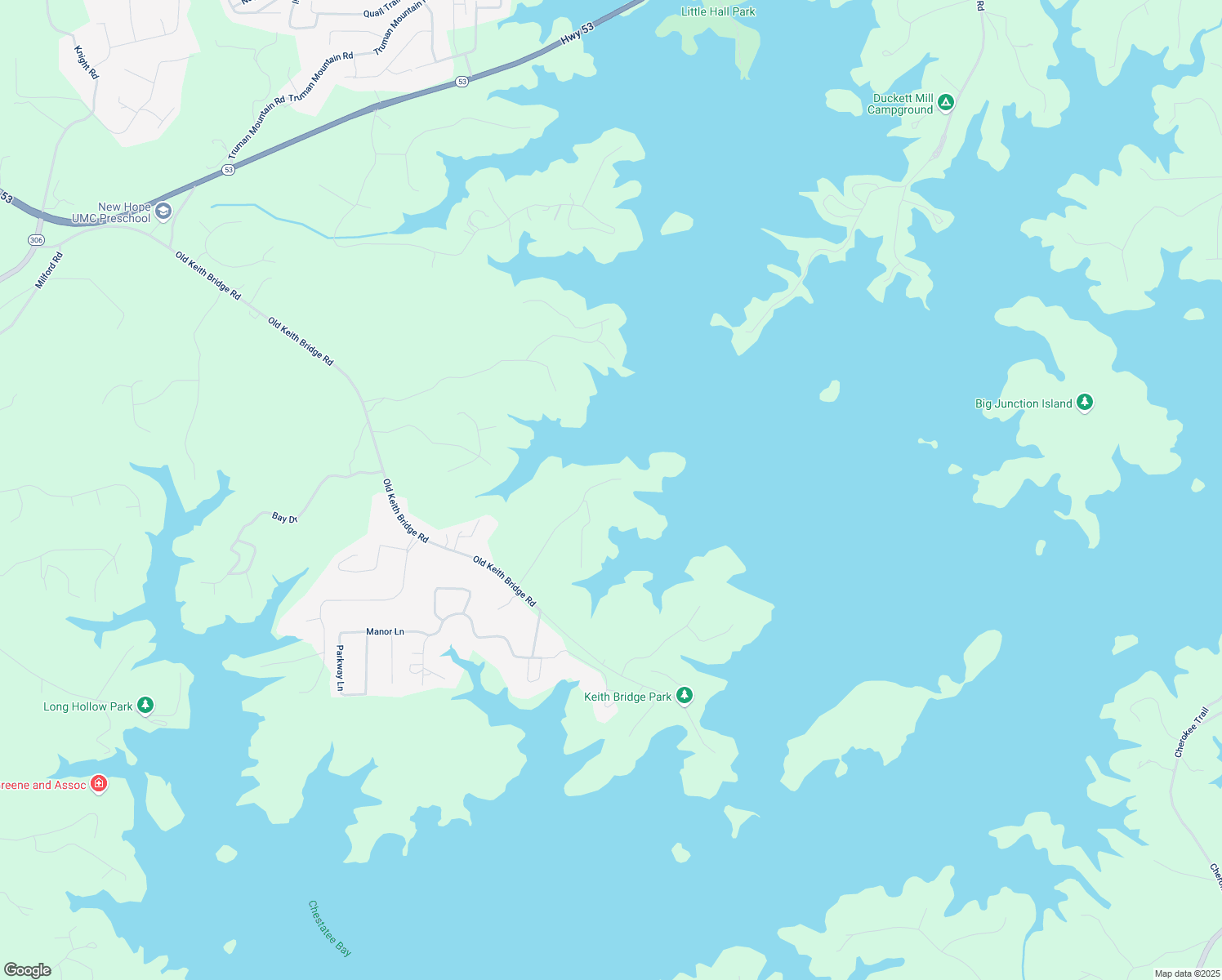 map of restaurants, bars, coffee shops, grocery stores, and more near 9030 Old Terry Ford Road in Gainesville