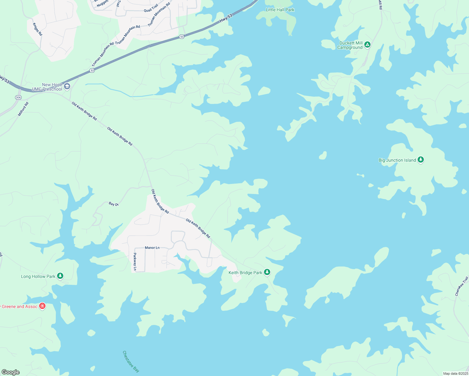 map of restaurants, bars, coffee shops, grocery stores, and more near 9035 Old Terry Ford Road in Gainesville