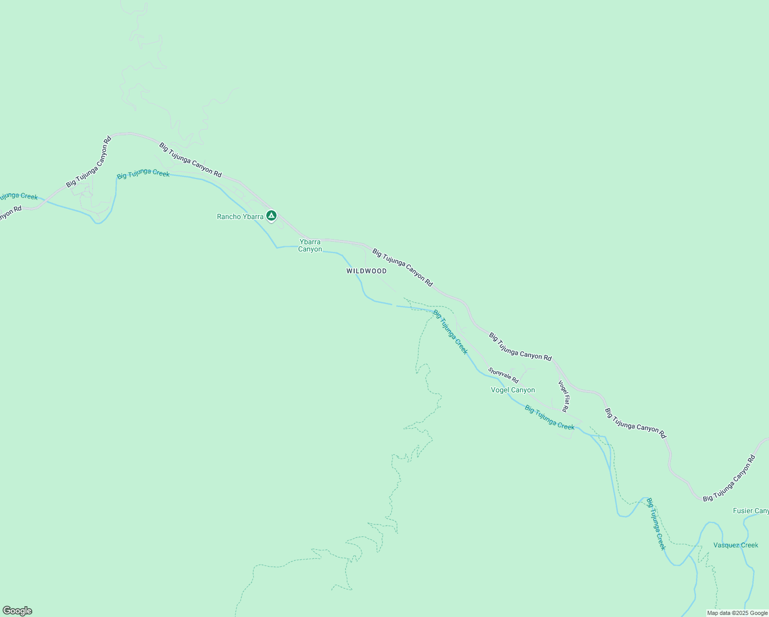 map of restaurants, bars, coffee shops, grocery stores, and more near Stonyvale Road in Los Angeles
